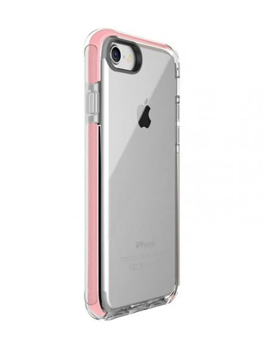 

Противоударный чехол TPU-TPE Rock Guard Series для Apple iPhone 8/7 прозрачный розовый, Guard Series