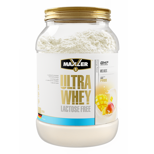 фото Протеин maxler ultra whey lactose free, 900 г, mango