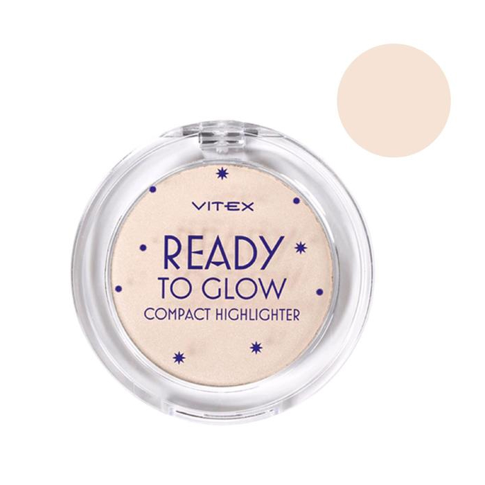 Компактный хайлайтер Витэкс Ready To glow тон 201 Rose glow