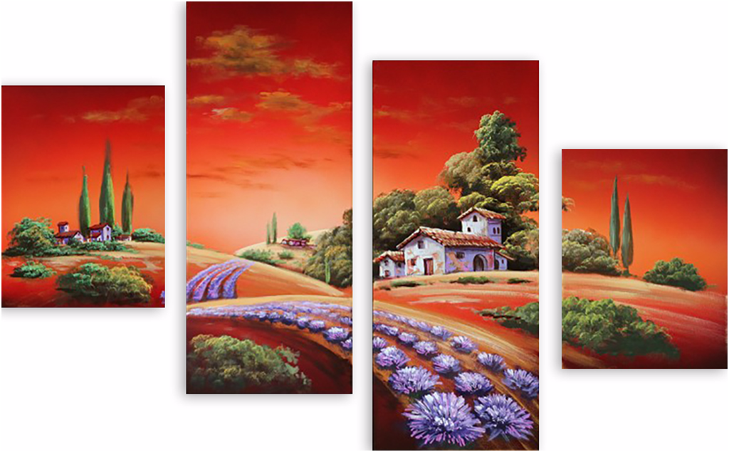 

Картина модульная на холсте Модулка Поле в Тоскане 170x116см, 628