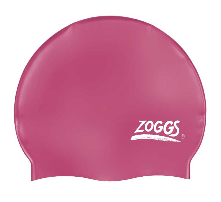 Шапочка для плавания Zoggs Plain Silicone Cap pink