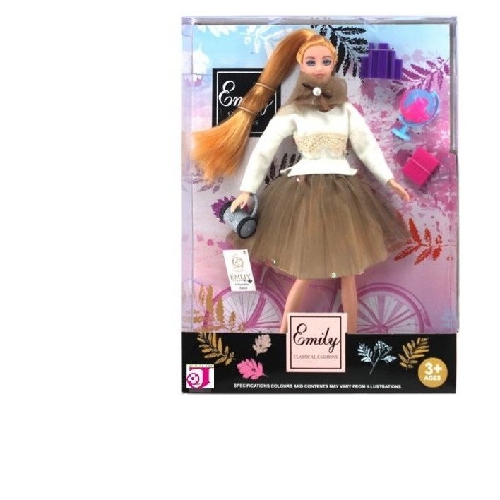 

Кукла Junfa toys Эмили Модница с аксессуарами, 30 см