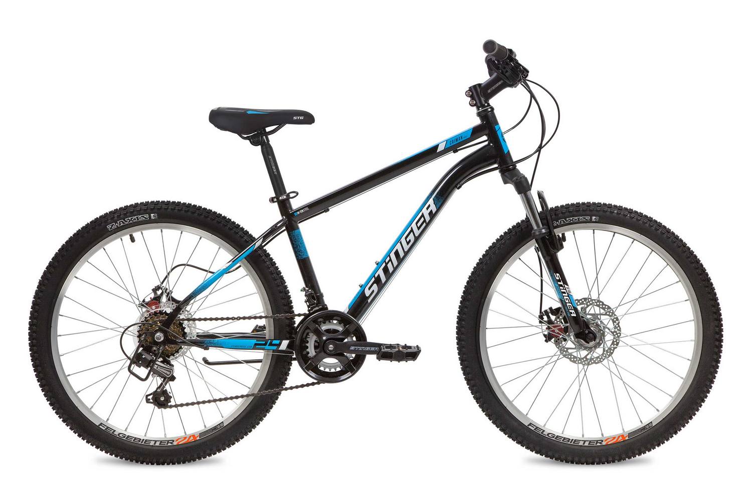 

Велосипед Stinger Caiman D 24 2020 14" black, Caiman D 24