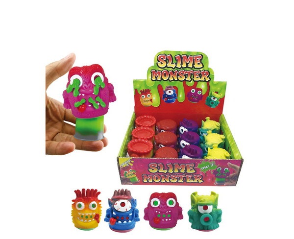 

Игрушка-антистресс Лизун Slime monster Junfa Toys в ассортименте, Разноцветный