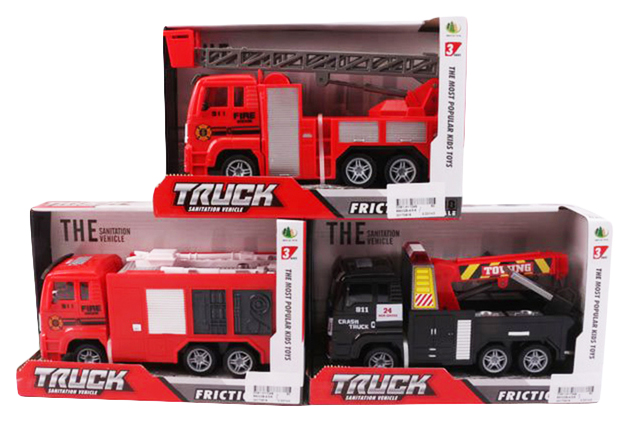 

Инерционная машинка Shantou Gepai Truck Спецтехника 89002B-4/5/6/DT, Красный;черный;белый