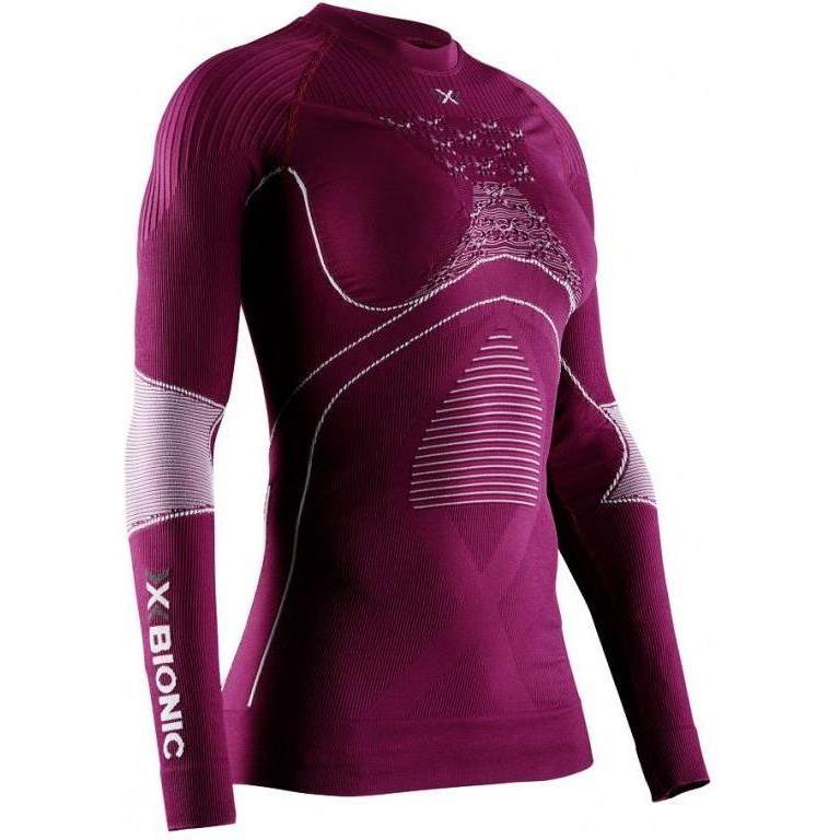 Термофутболка X-Bionic Energy Accumulator 4.0 Round Neck Lg Sl Wmn, plum/pearl grey, XS