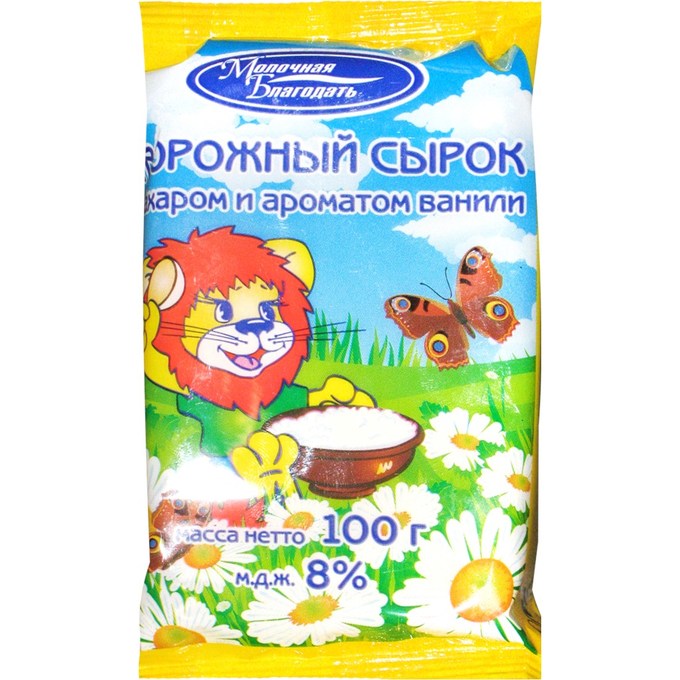 

Сырок твор.молочная благодать ванилин 8% 100г