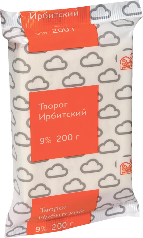 

Бзмж творог ирбитский мз 9% фольга 200г