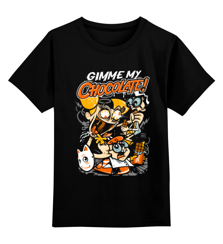 

Детская футболка Printio Гони мою шоколадку gimme my chocolate цв.черный р.116, 0000000769729