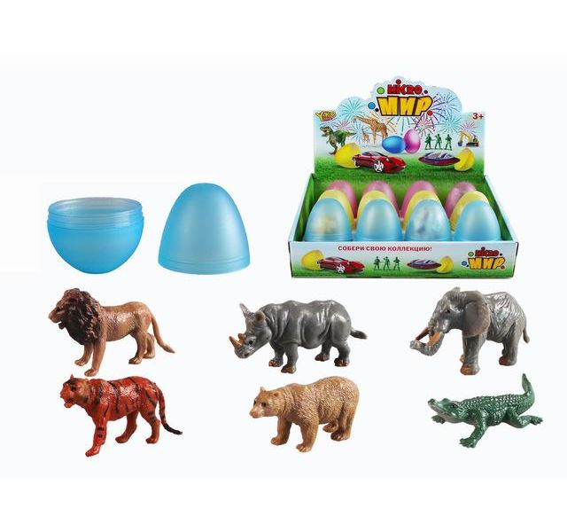 

Животные 2 игрушки в яйце Yako Toys M0287-1