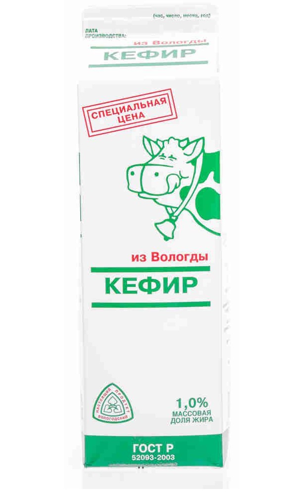 

Кефир Бзмж из вологды 1% п/пак 950г уомз