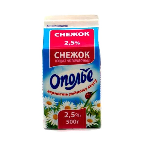 

Снежок Ополье 2,5%, 500 мл, БЗМЖ