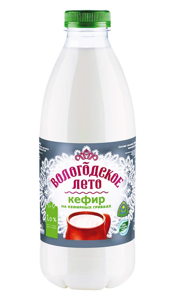 

Кефир Вологодское лето 1%, 930 г БЗМЖ