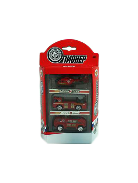 

Транспорт металлический Yako Toys Пожарная M7209-3, Разноцветный