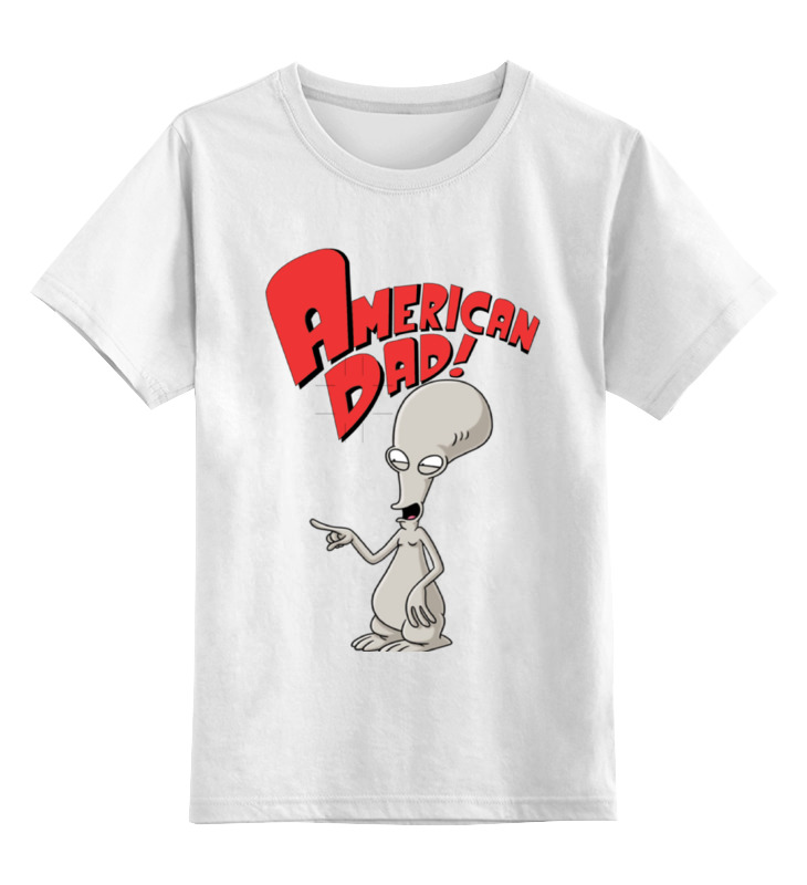 

Детская футболка Printio Американский папа.роджер. цв.белый р.128, 0000000771665