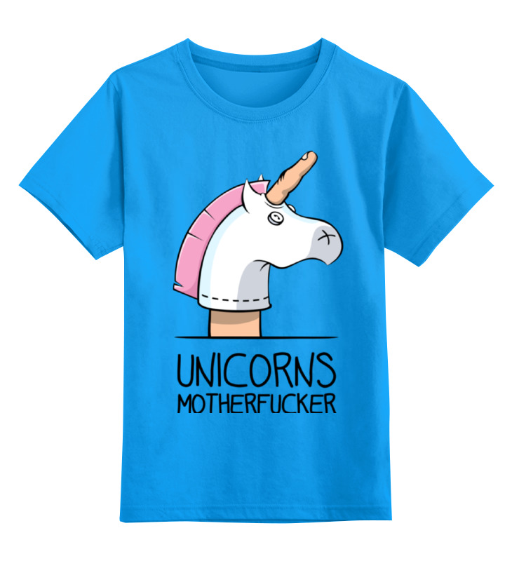 

Детская футболка Printio Unicorn единорог цв.голубой р.140, 0000000785758