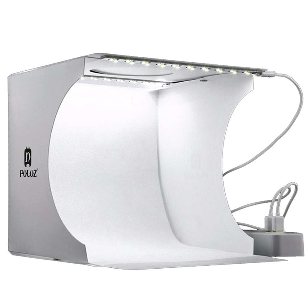

Портативный фотобокс PULUZ 20 с 2LED полосками освещения, портативная мини-фото студия