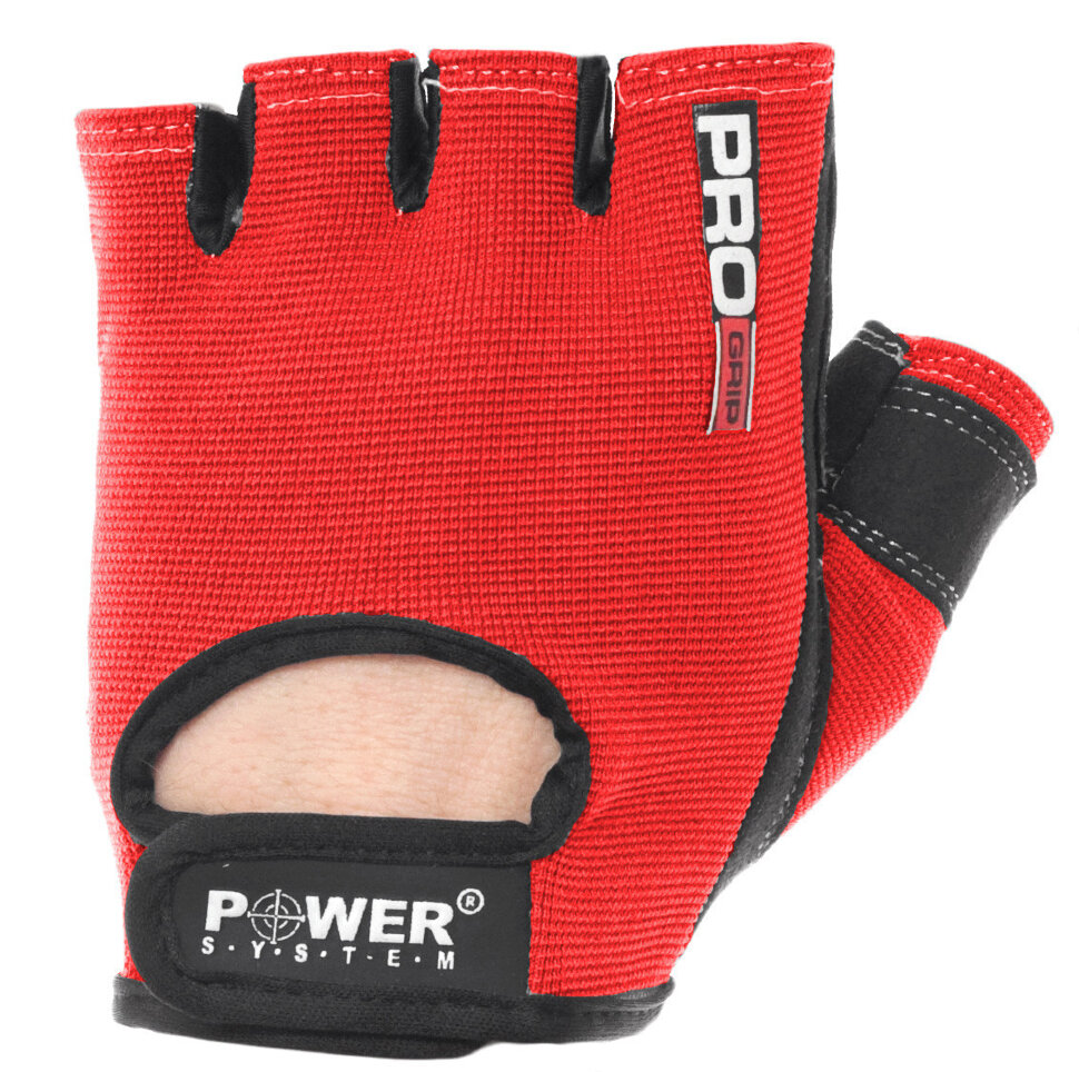 Перчатки для фитнеса и тяжелой атлетики Power System PS-2250, красный, S