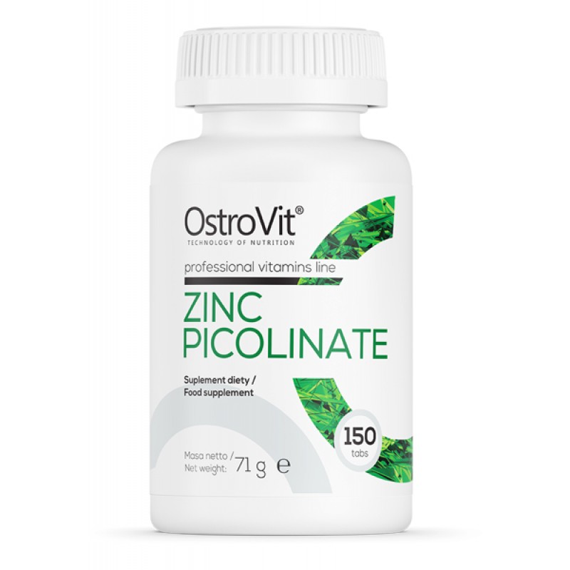 

Цинк OstroVit Zinc Picolinate 150 таблеток, Zinc Picolinate