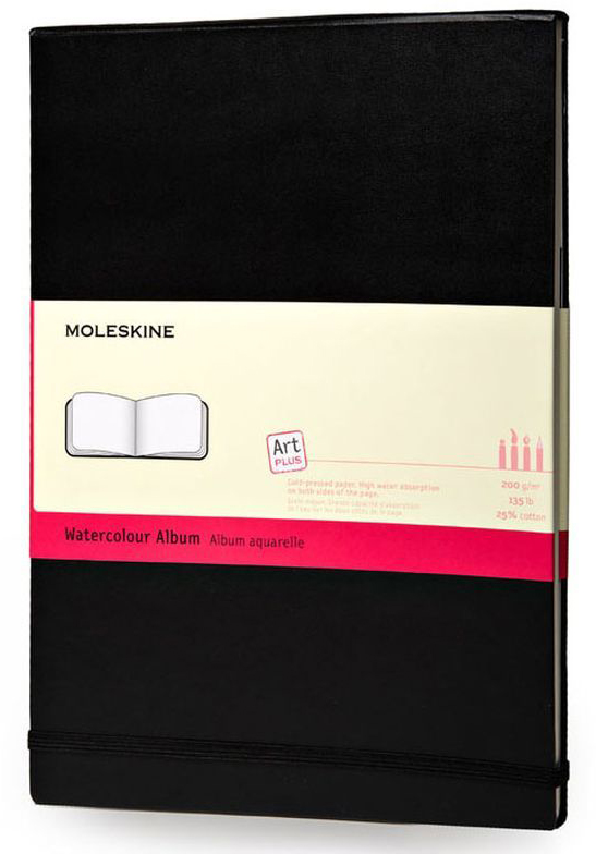 

Блокнот для акварели Moleskine Art WaterColour Pocket ARTMM803 нелинованный Black, Art WaterColour Pocket нелинованный