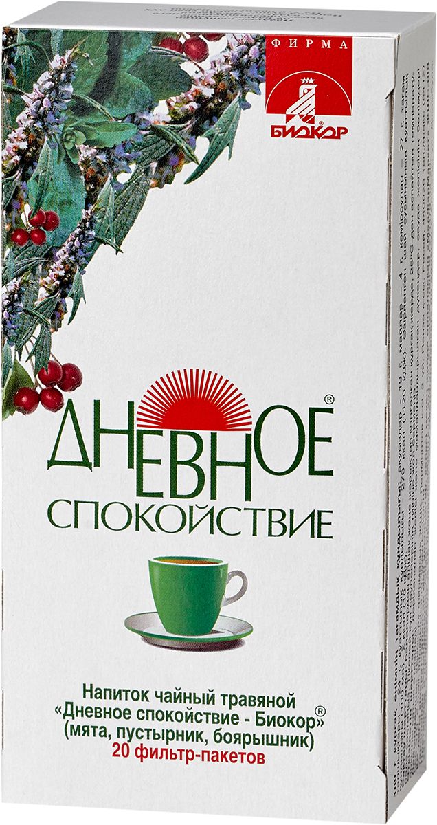 

Напиток чайный травяной Дневное спокойствие - Биокор 20*2 г