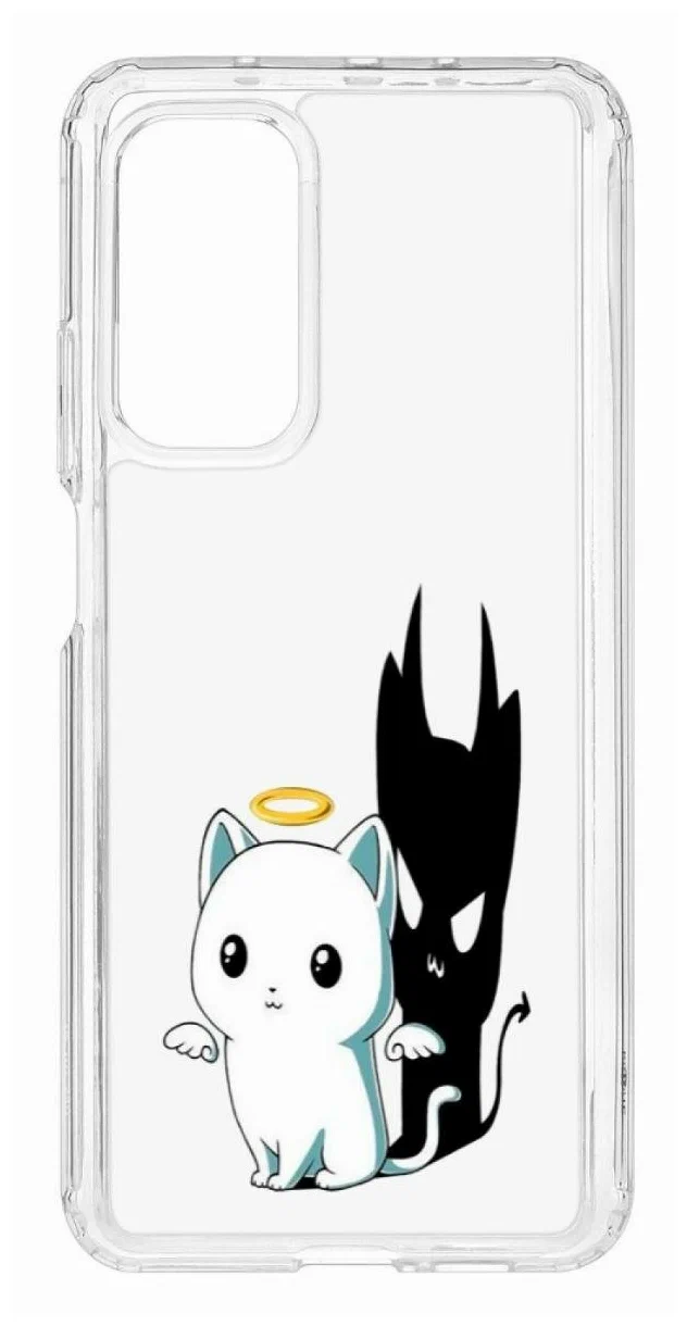 Чехол Kruche Print Angel Demon для Xiaomi Mi 10T