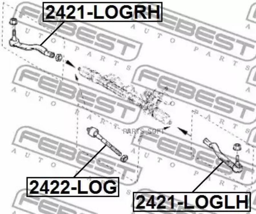 

FEBEST Тяга рулевая L,R, без наконечника FEBEST 2422-LOG FEBEST 2422-LOG