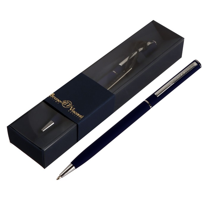 

Ручка шариковая поворотная, 0.7 мм, Bruno Visconti Palermo, стержень синий, тёмно-синий ме, PALERMO