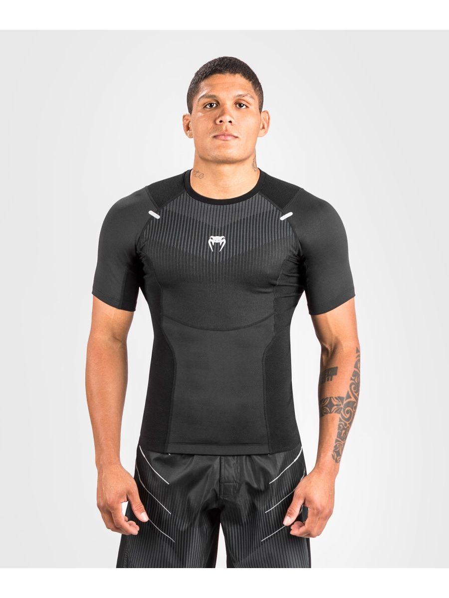 

Рашгард Venum Biomecha Black-Grey S-S, S, Biomecha Black/Grey S/S