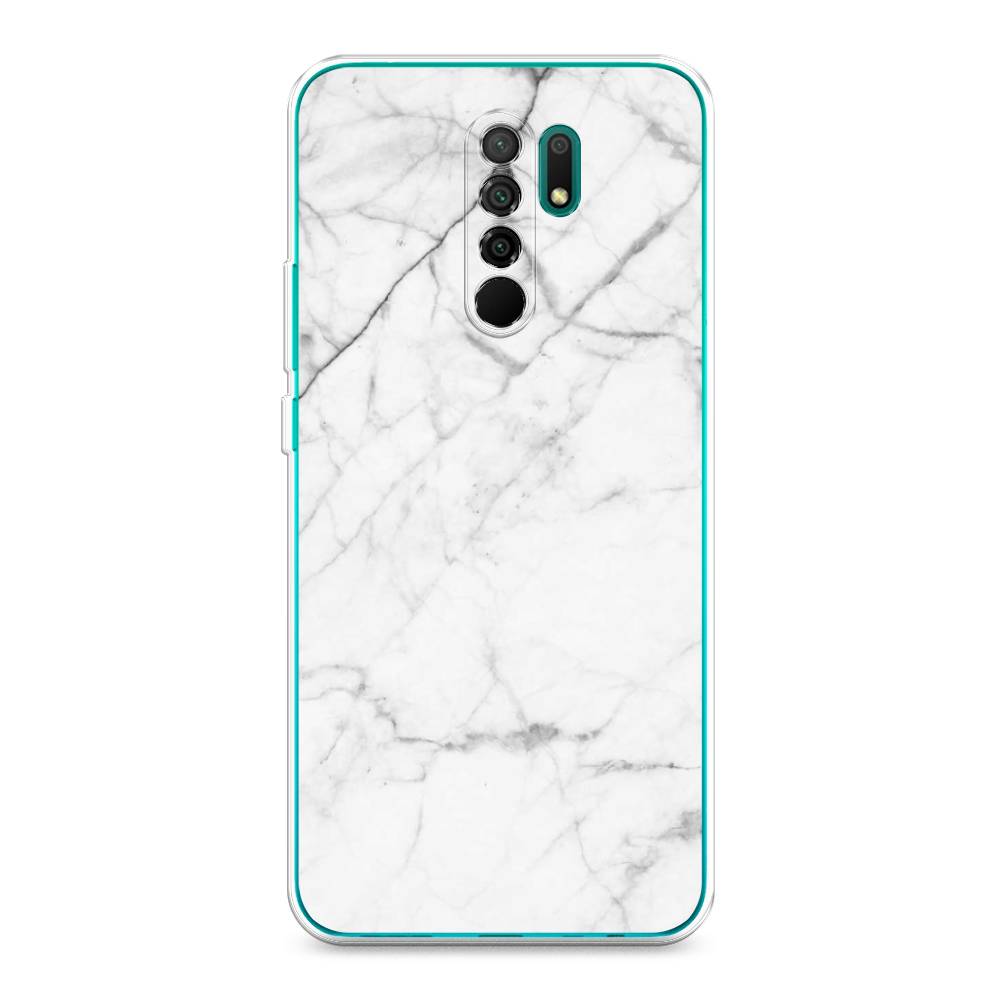 фото Силиконовый чехол "светлый мрамор" на xiaomi redmi 9 awog