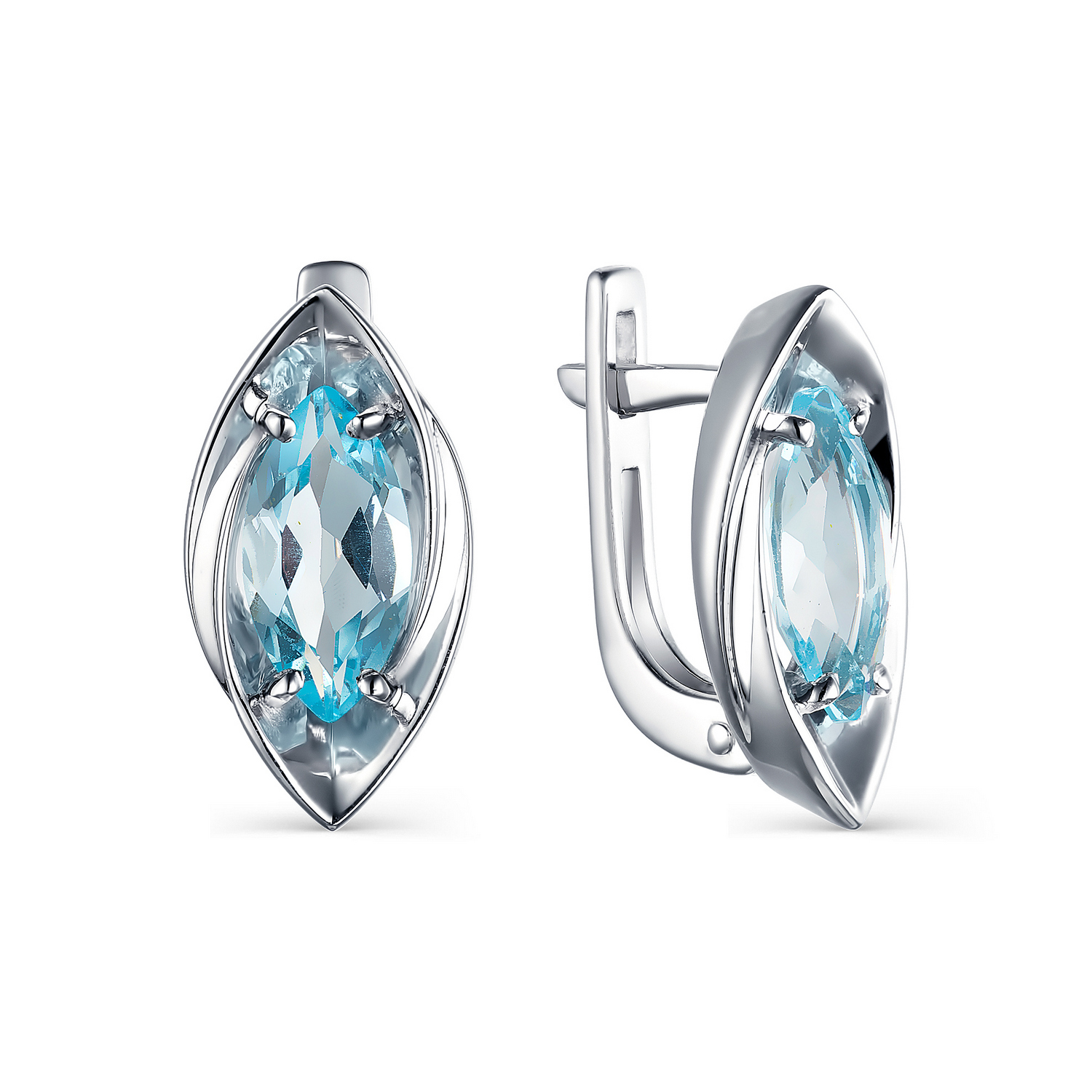 

Серьги из серебра ЯХОНТ Золотой 242239, топаз, 242239