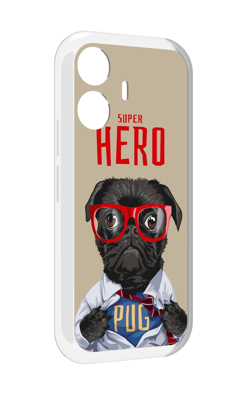 

Чехол MyPads Герой-PUG для Vivo Y77E / Vivo iQOO Z6 Lite, Прозрачный, Tocco