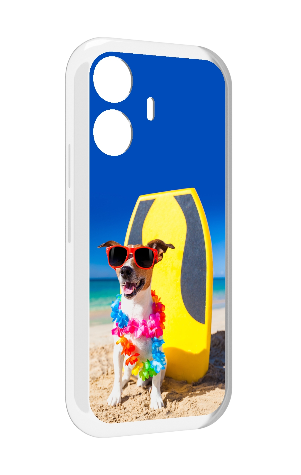 

Чехол MyPads Гавайская-собака для Vivo Y77E / Vivo iQOO Z6 Lite, Прозрачный, Tocco