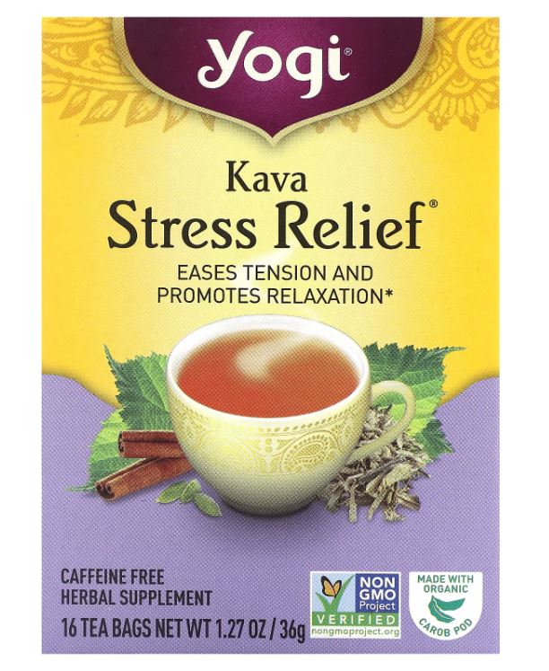 

Чай в пакетиках Yogi Tea Kava Stress Relief (Кава антистресс), 16 пакетиков