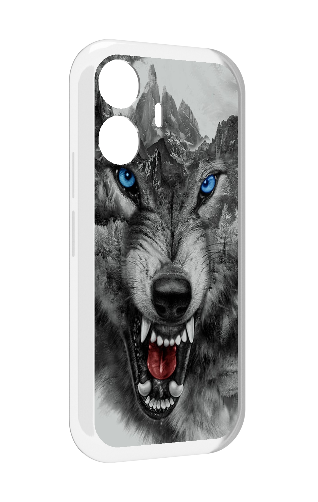 

Чехол MyPads Волк-частица мужской для Vivo Y77E / Vivo iQOO Z6 Lite, Прозрачный, Tocco