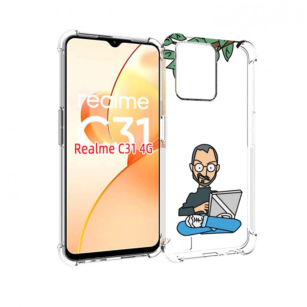 

Чехол MyPads программист для OPPO Realme C31, Прозрачный, Tocco