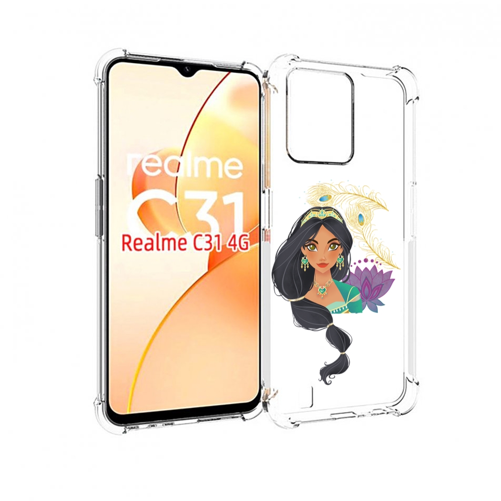 

Чехол MyPads принцесса-из-алладина женский для OPPO Realme C31, Прозрачный, Tocco