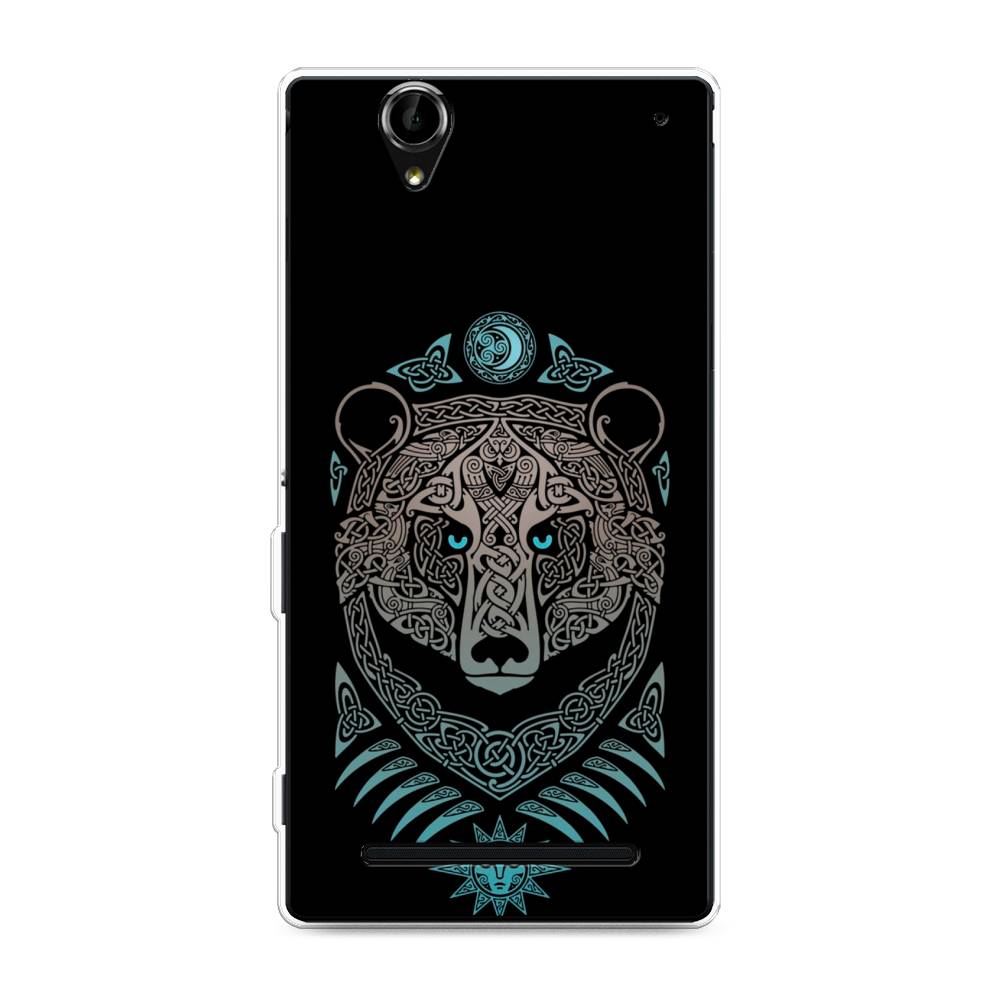 

Чехол Awog на Sony Xperia T2 Ultra "Кельтский медведь", Разноцветный, 50950-2
