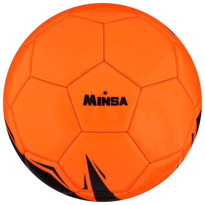 фото Minsa мяч футбольный minsa, pu, машинная сшивка, 32 панели, размер 5, 368 г