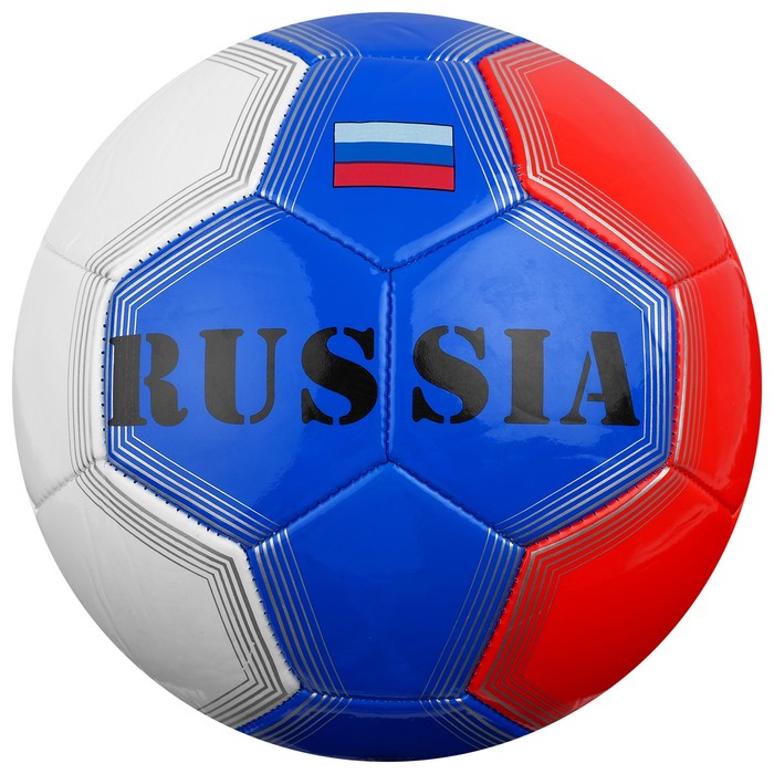 MINSA Мяч футбольный MINSA RUSSIA, ПВХ, машинная сшивка, 32 панели, размер 5, 340 г