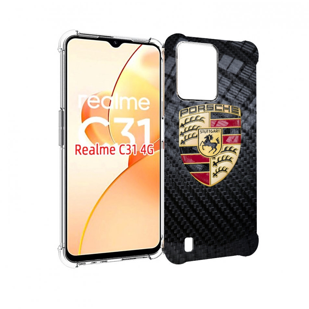 

Чехол MyPads porsche 3 мужской для OPPO Realme C31, Прозрачный, Tocco