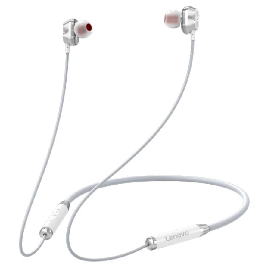 

Беспроводные наушники Lenovo HE08 Dual Dynamic Neckband Wireless Earbuds White