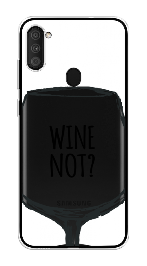 

Чехол на Samsung Galaxy A11 "Wine not white", Белый, 2100150-6