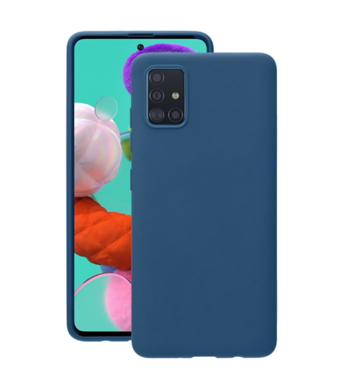 фото Чехол deppa gel case для samsung galaxy a51 (2020) прозрачный 12 мм pet синий
