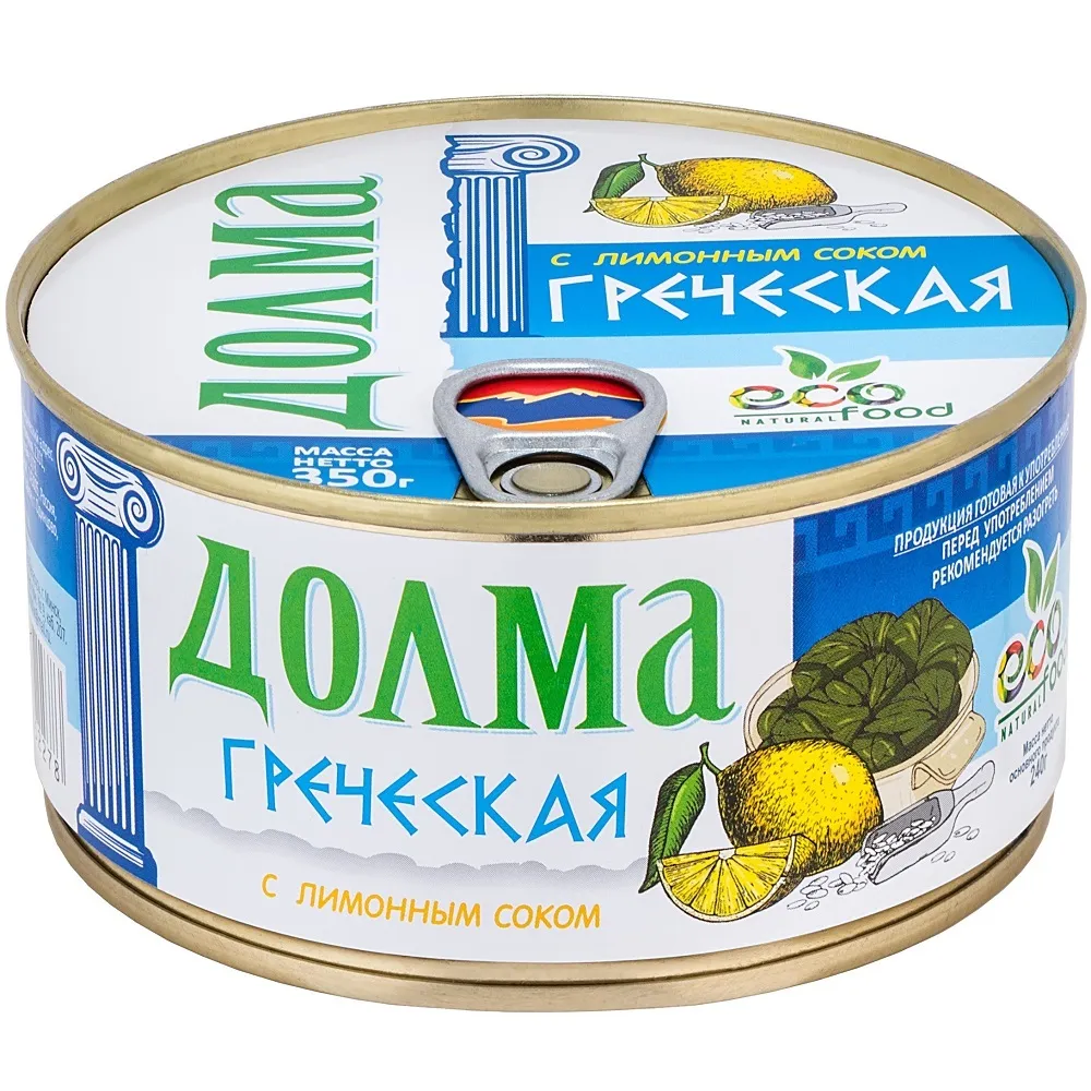 

Долма Ecofood греческая с лимонным соком 350г