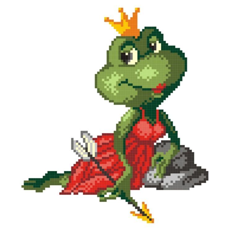 

Вышивка крестом М.П.Студия Царевна-лягушка, 18х18 см, Царевна-лягушка