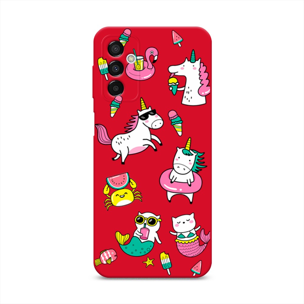 

Чехол Awog на Samsung Galaxy M23 5G "На отдыхе", Белый;бирюзовый;розовый, 2105553-1