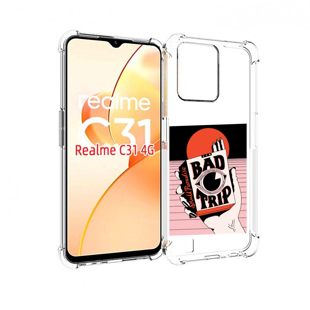 

Чехол MyPads плохая пачка для OPPO Realme C31, Прозрачный, Tocco