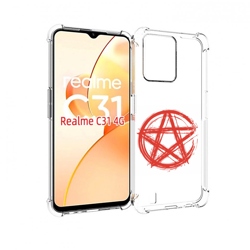 

Чехол MyPads пентаграмма для OPPO Realme C31, Прозрачный, Tocco