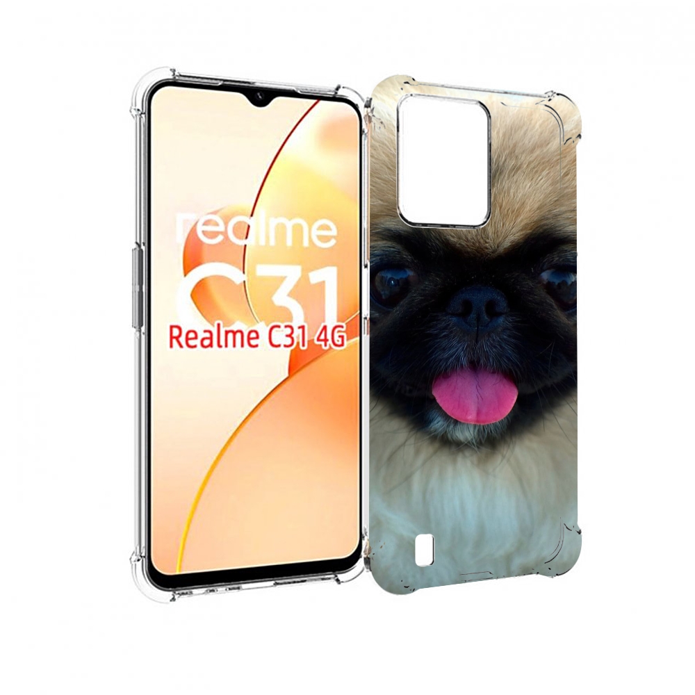 

Чехол MyPads пекинез для OPPO Realme C31, Прозрачный, Tocco